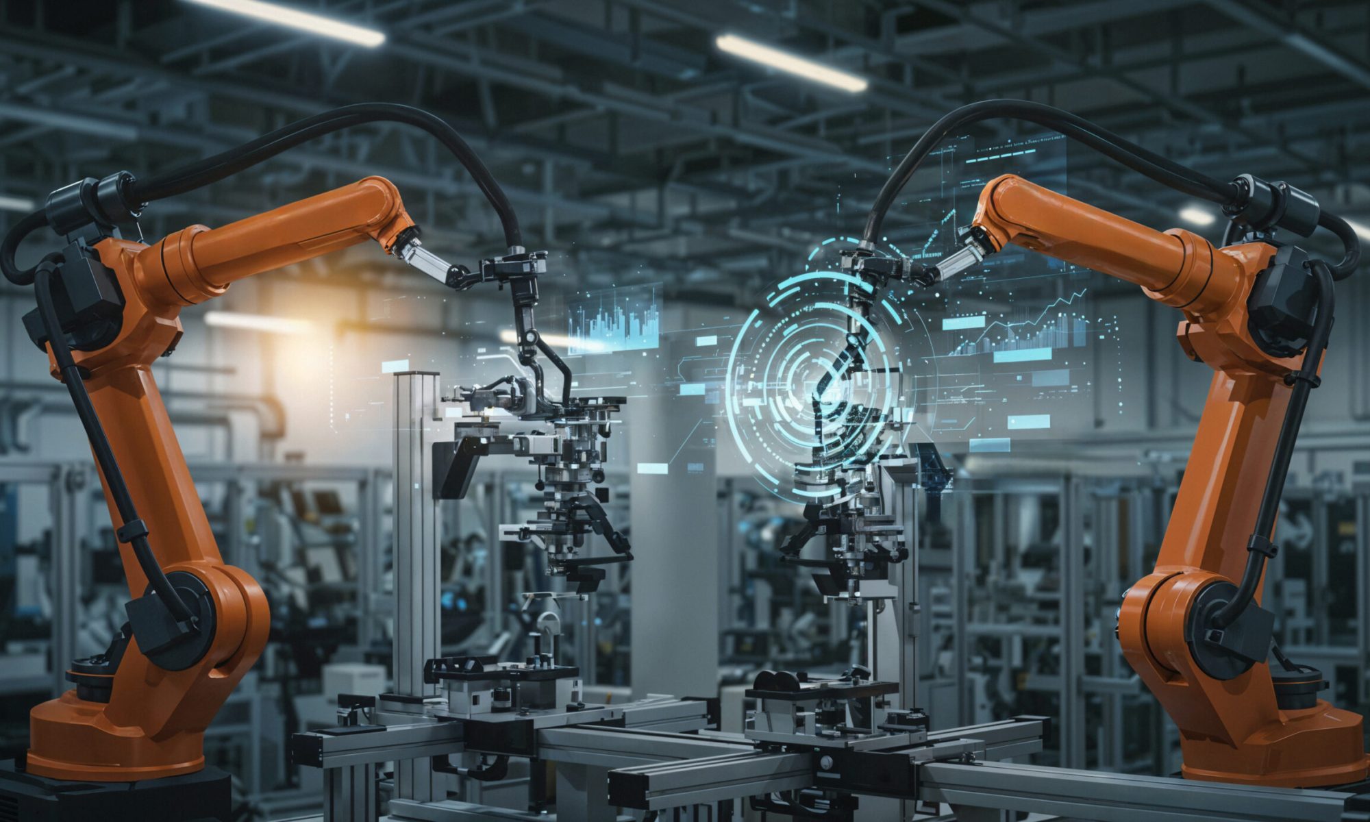 robotic-arms-modern-factory-setting